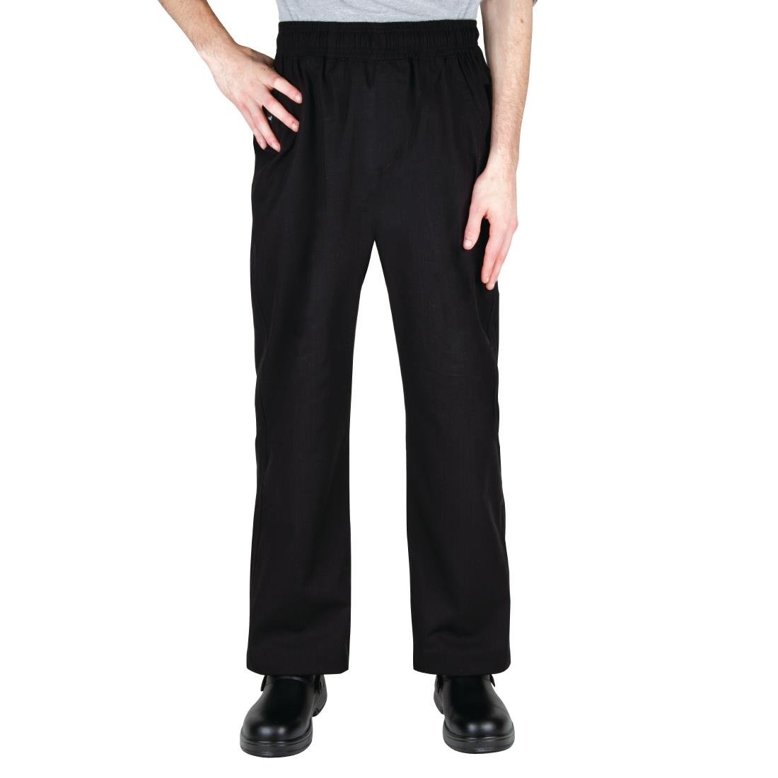 Chef Works Unisex Better Built Baggy Chefs Trousers Black L