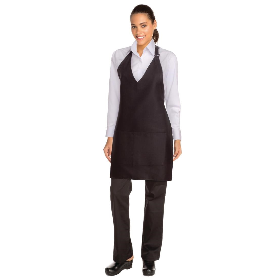 Chef Works Tuxedo Bib Apron Black