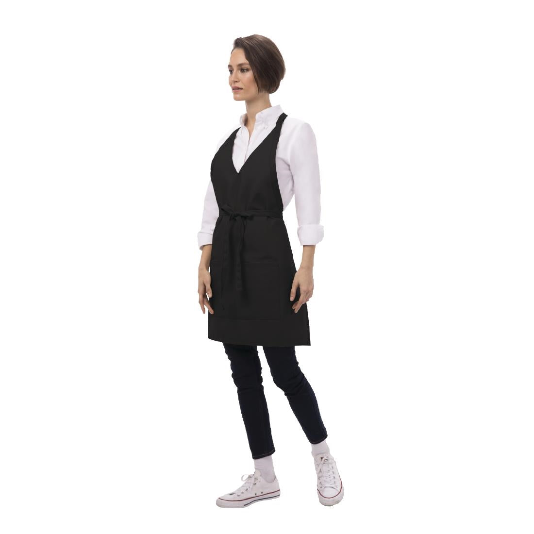 Chef Works Tuxedo Bib Apron Black