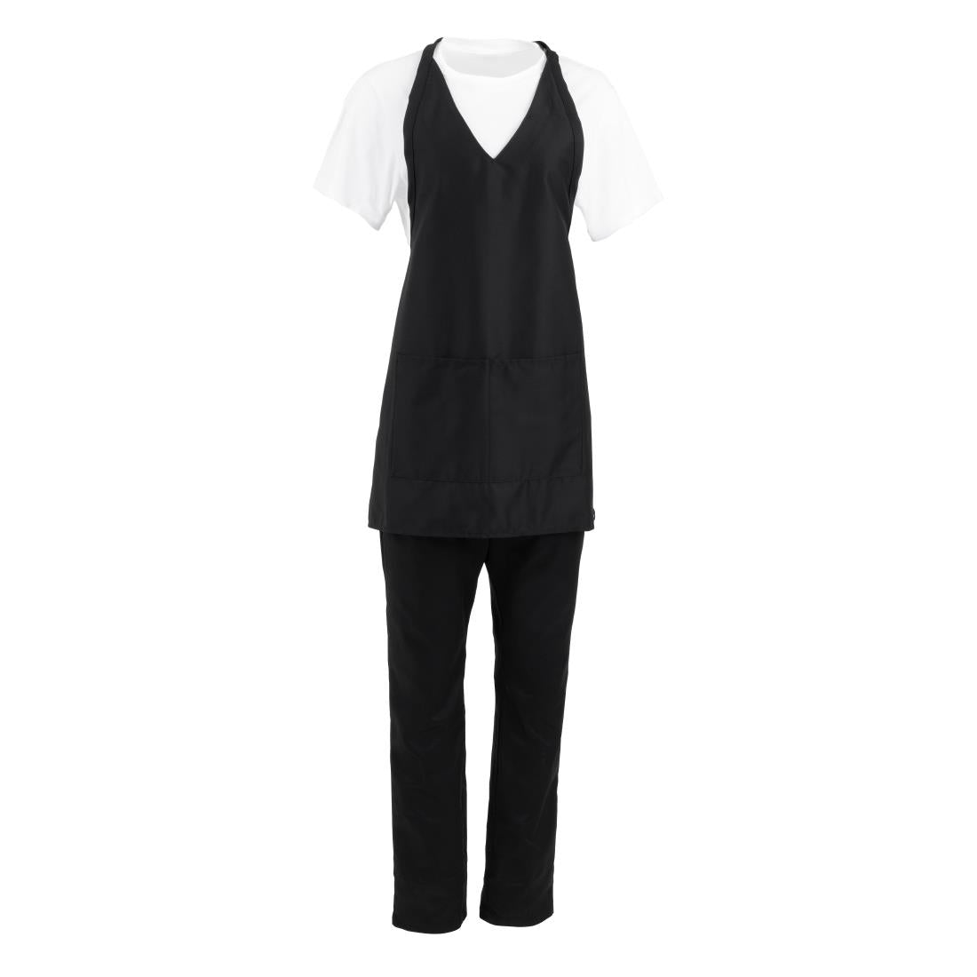 Chef Works Tuxedo Bib Apron Black