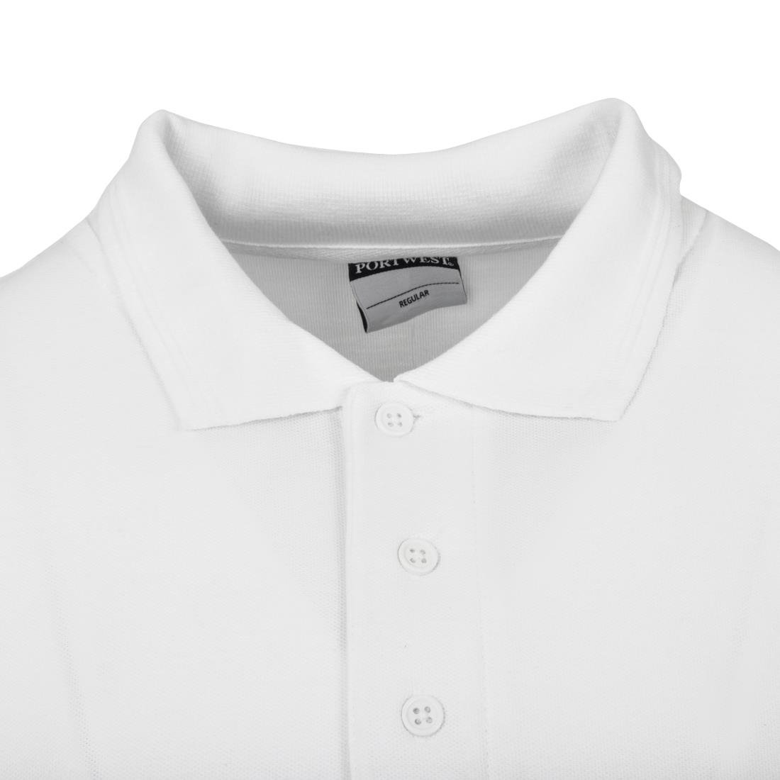 Unisex Polo Shirt White S
