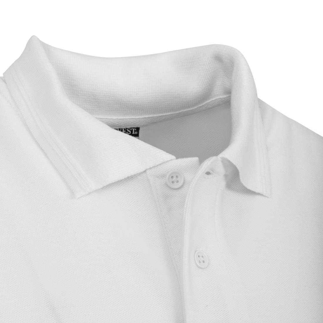 Unisex Polo Shirt White L