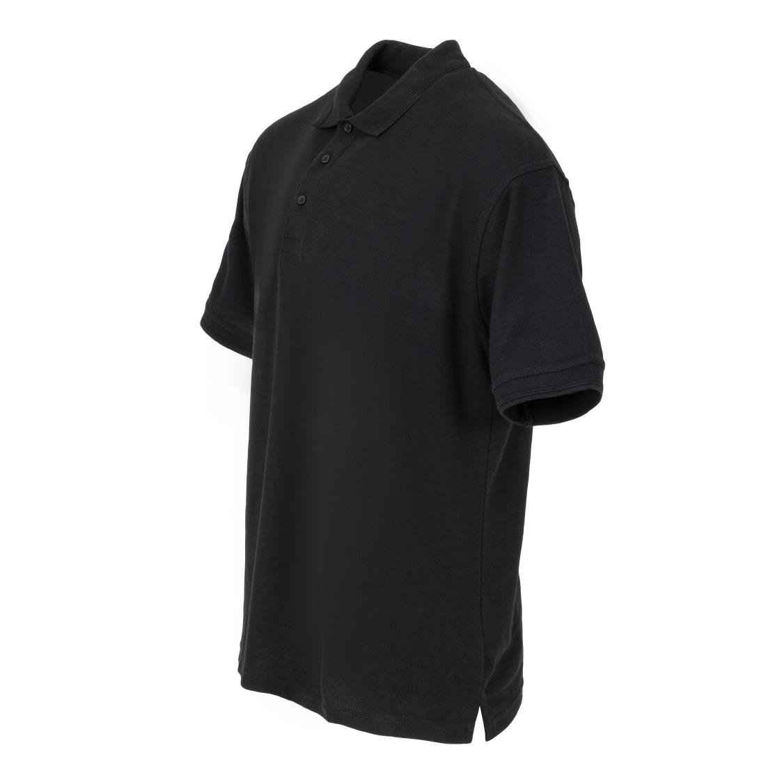 Portwest Unisex Polo Shirt Black XL