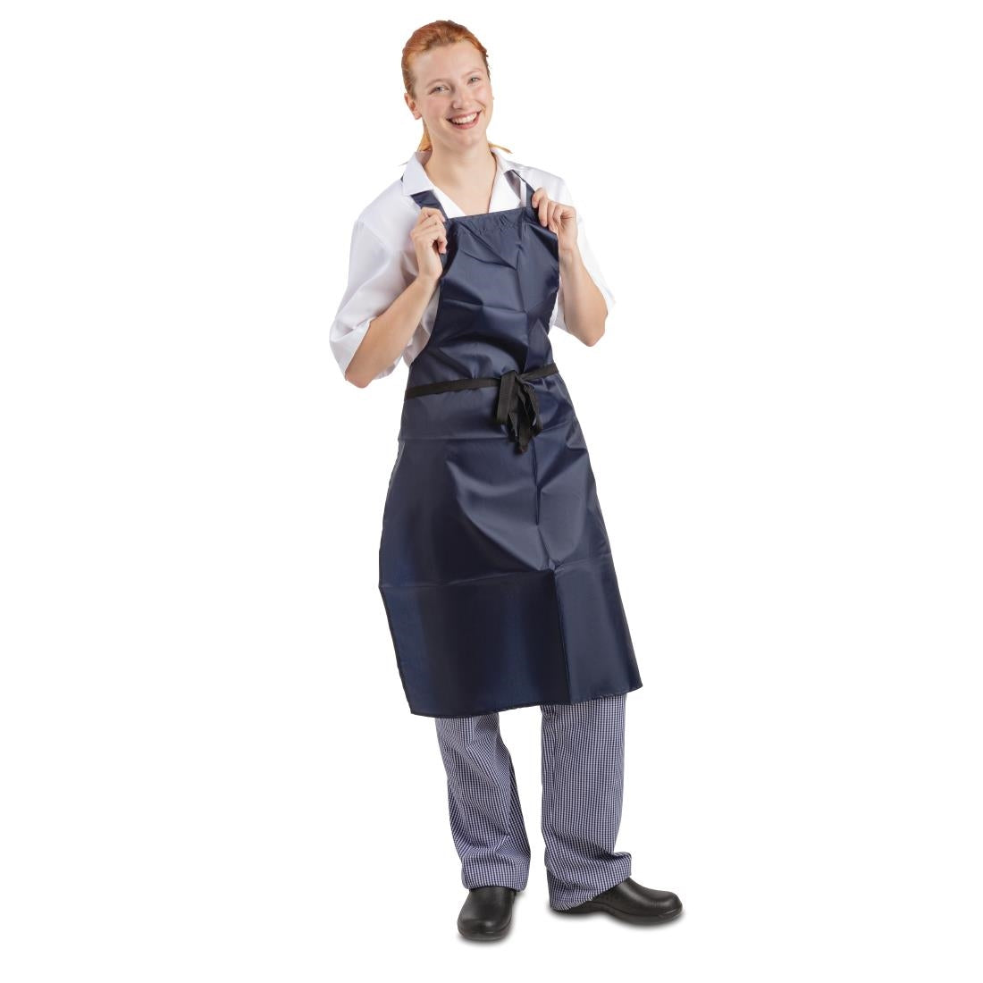 Whites Light Duty Water Resistant Bib Apron Blue