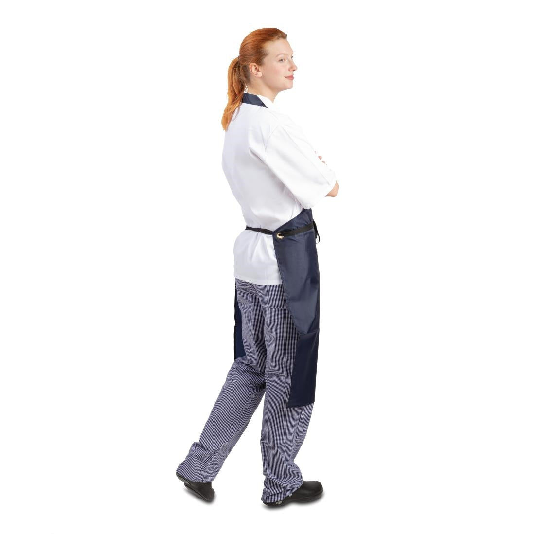 Whites Light Duty Water Resistant Bib Apron Blue