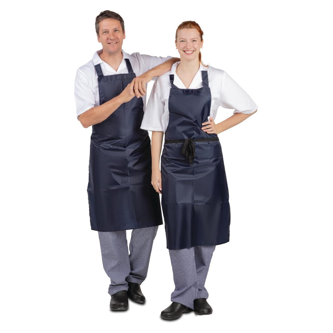 Whites Light Duty Water Resistant Bib Apron Blue