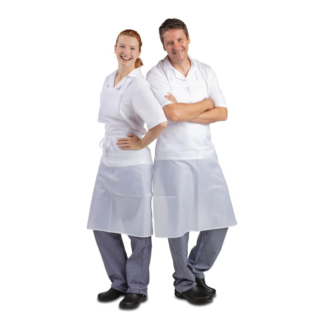 Whites Water Resistant Bib Apron White