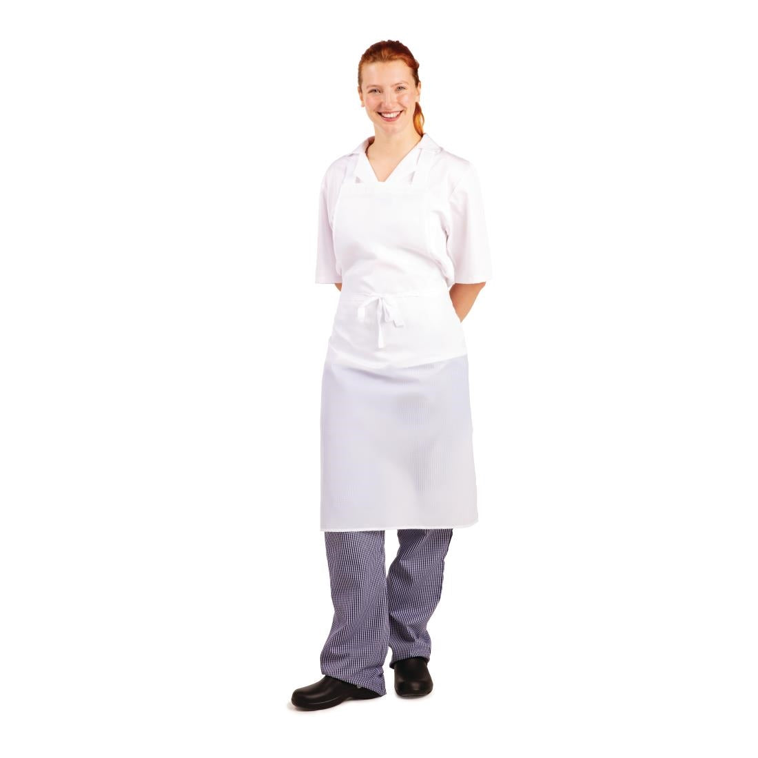 Whites Water Resistant Bib Apron White