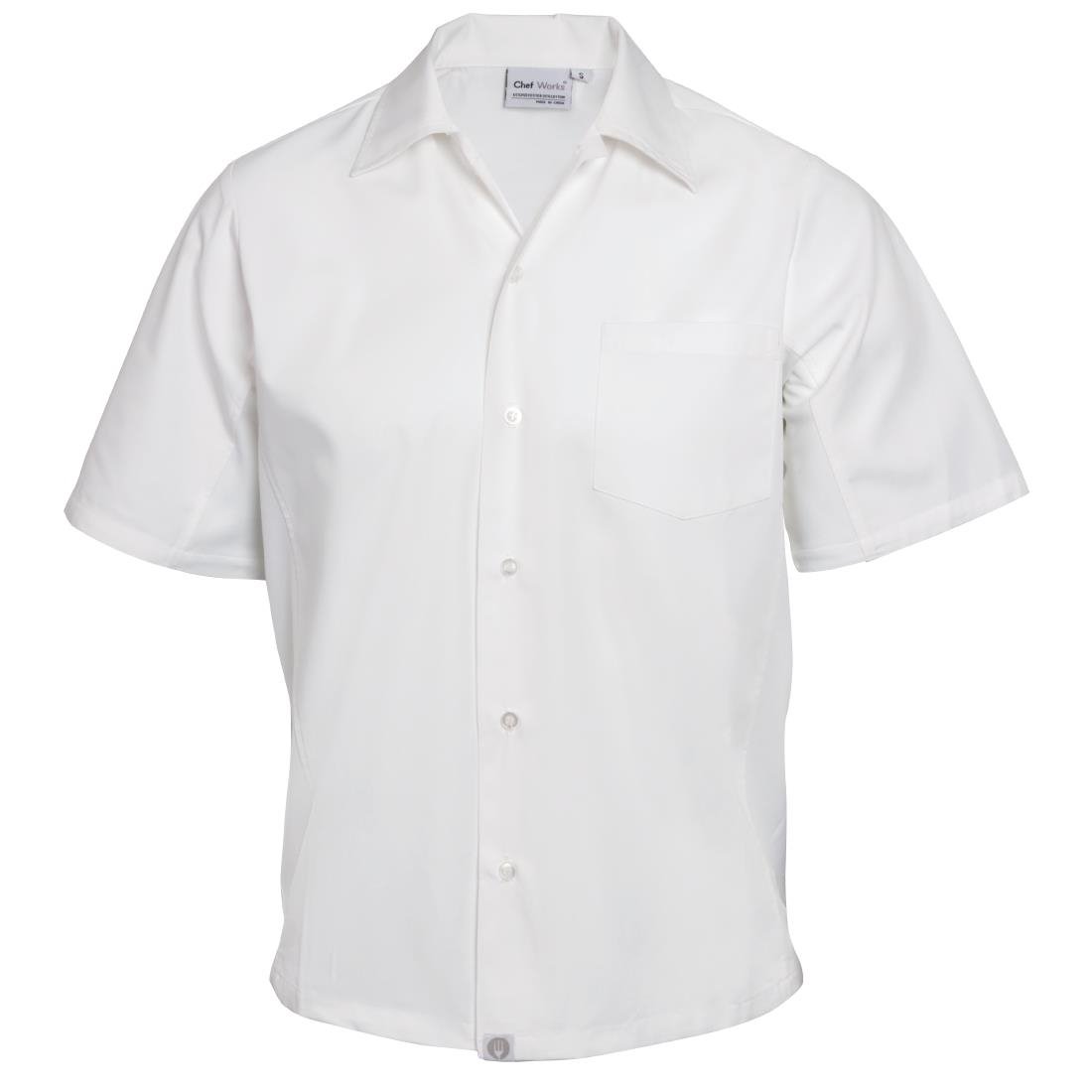 Chef Works Unisex Cool Vent Chefs Shirt White XL