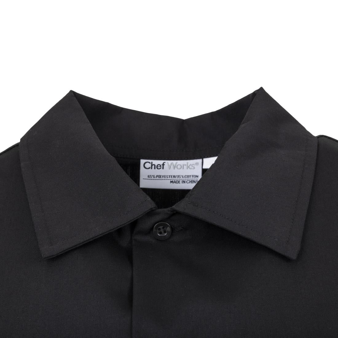 Chef Works Unisex Cool Vent Chefs Shirt Black M