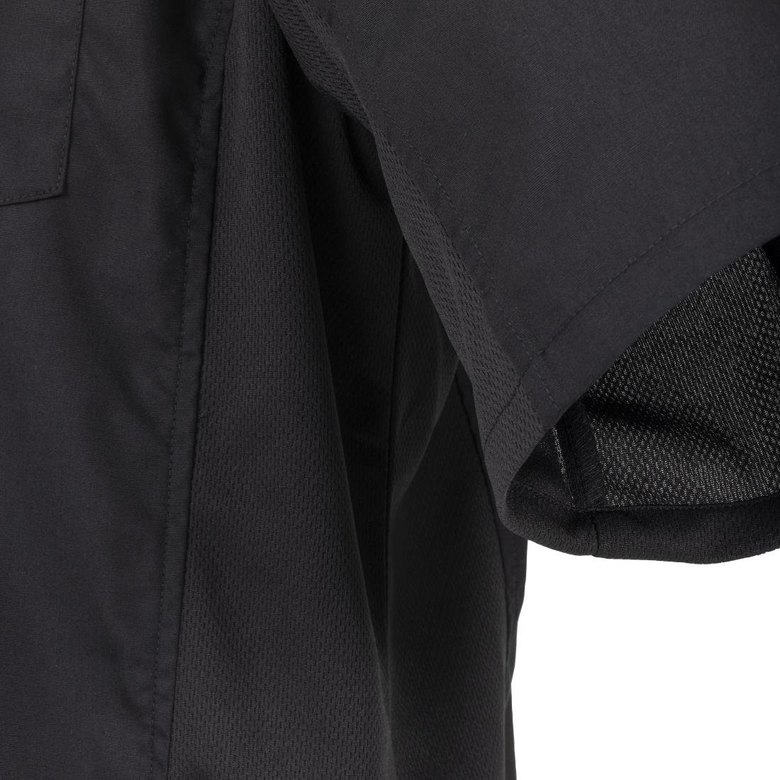 Chef Works Unisex Cool Vent Chefs Shirt Black XS