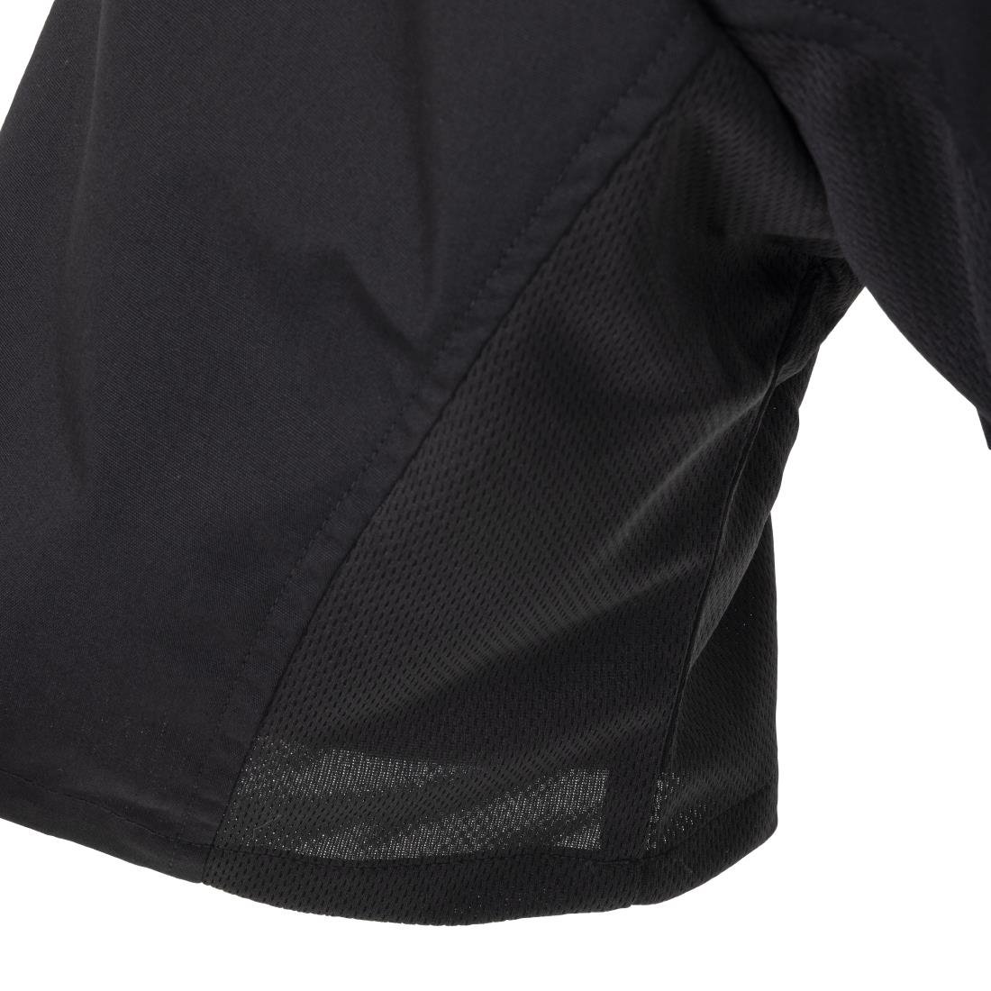 Chef Works Unisex Cool Vent Chefs Shirt Black 2XL