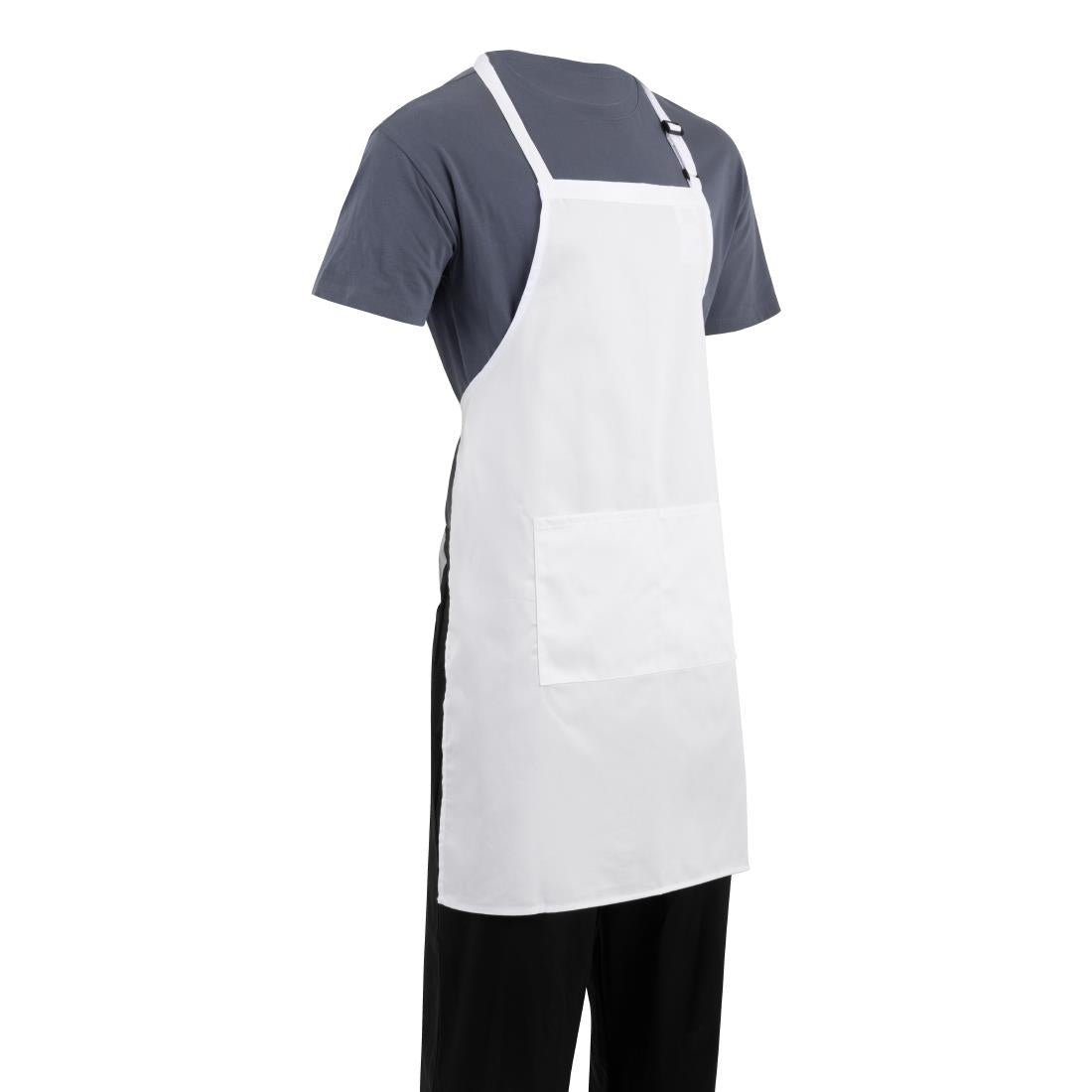 Chef Works Bib Apron White