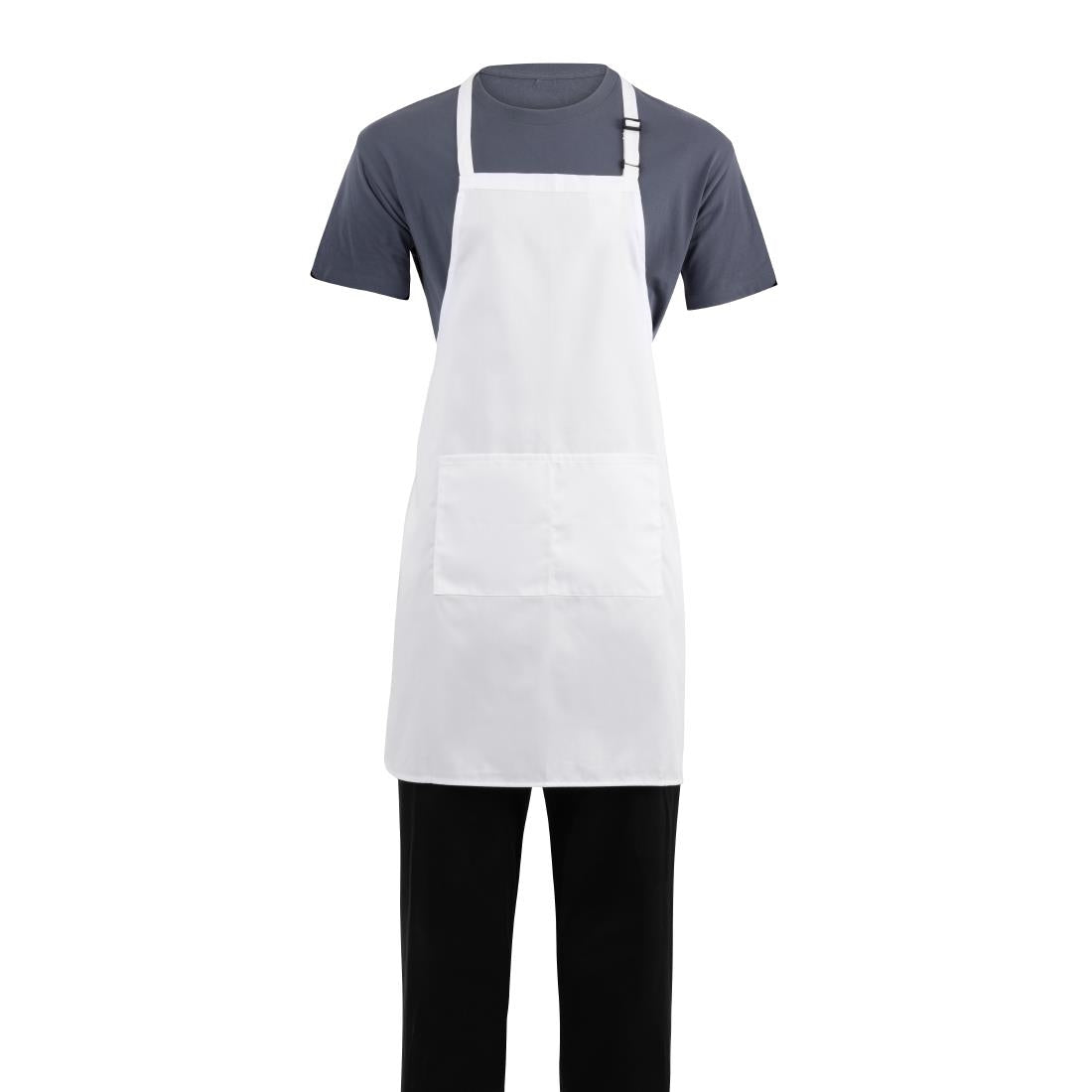 Chef Works Bib Apron White