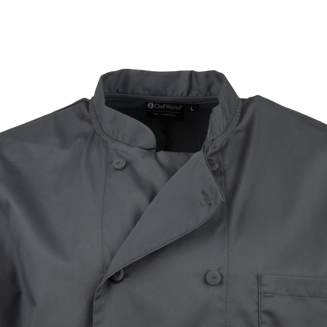 Colour By Chef Works Unisex Chef Jacket Grey 3XL