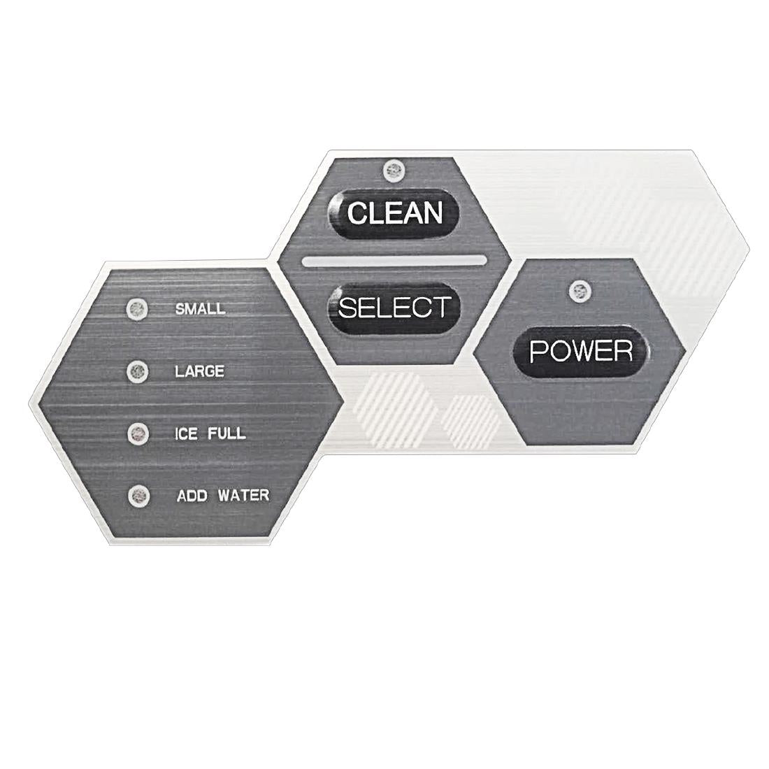 Nisbets Essentials Control Panel Sticker