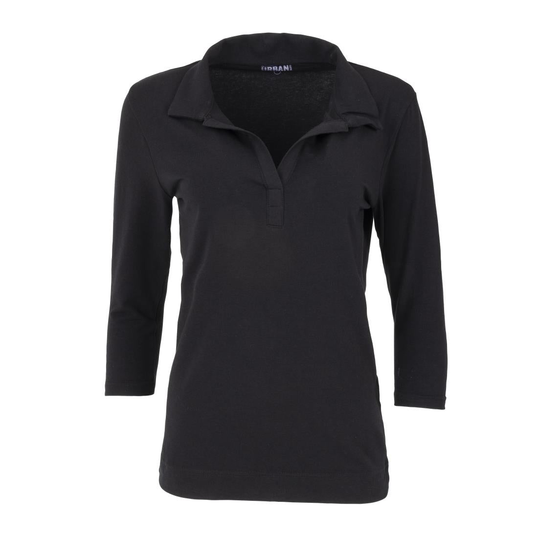 Chef Works Womens V-Neck T-Shirt Black S