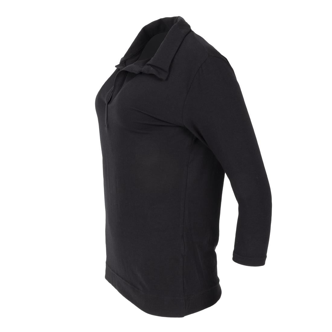 Chef Works Womens V-Neck T-Shirt Black S