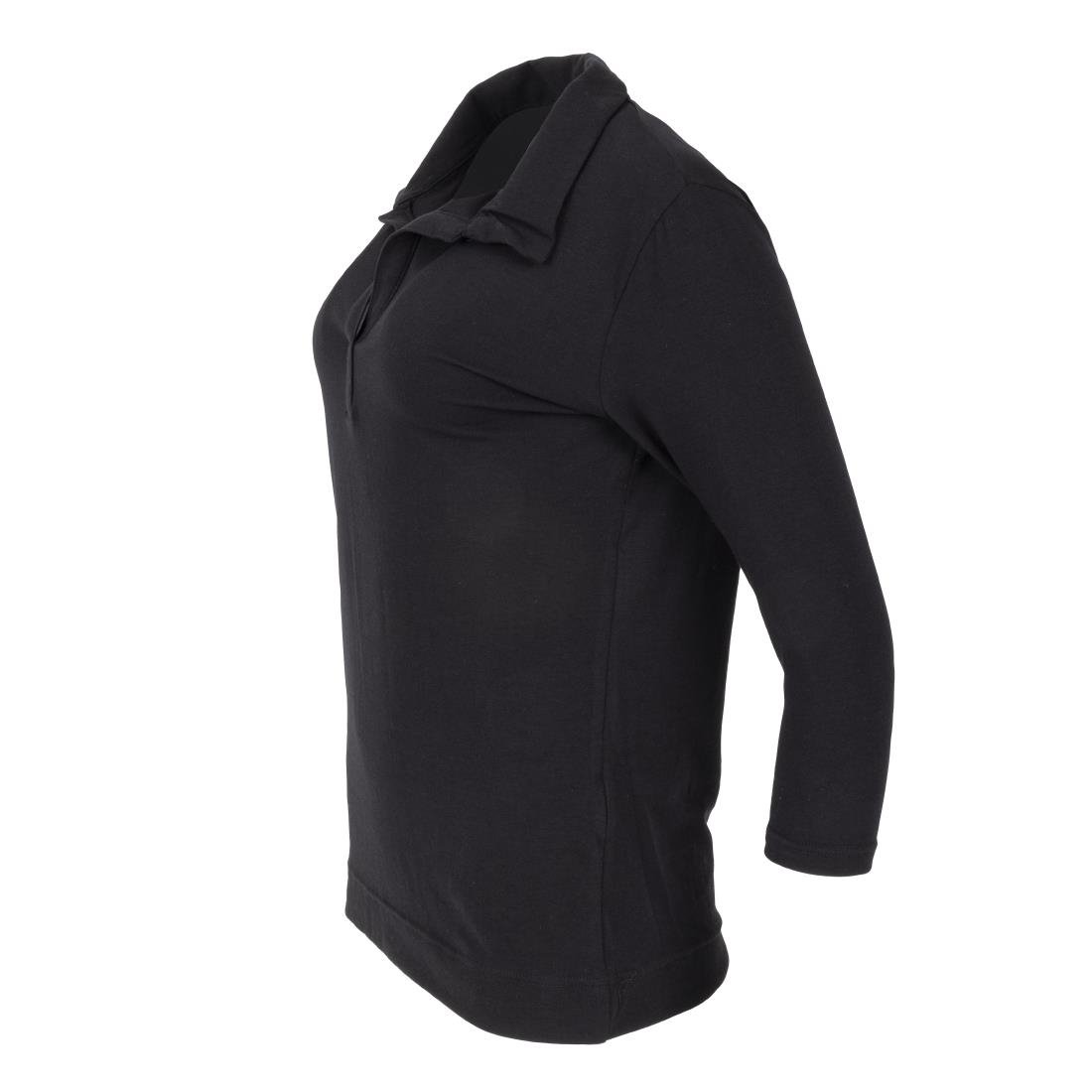 Chef Works Womens V-Neck T-Shirt Black XS