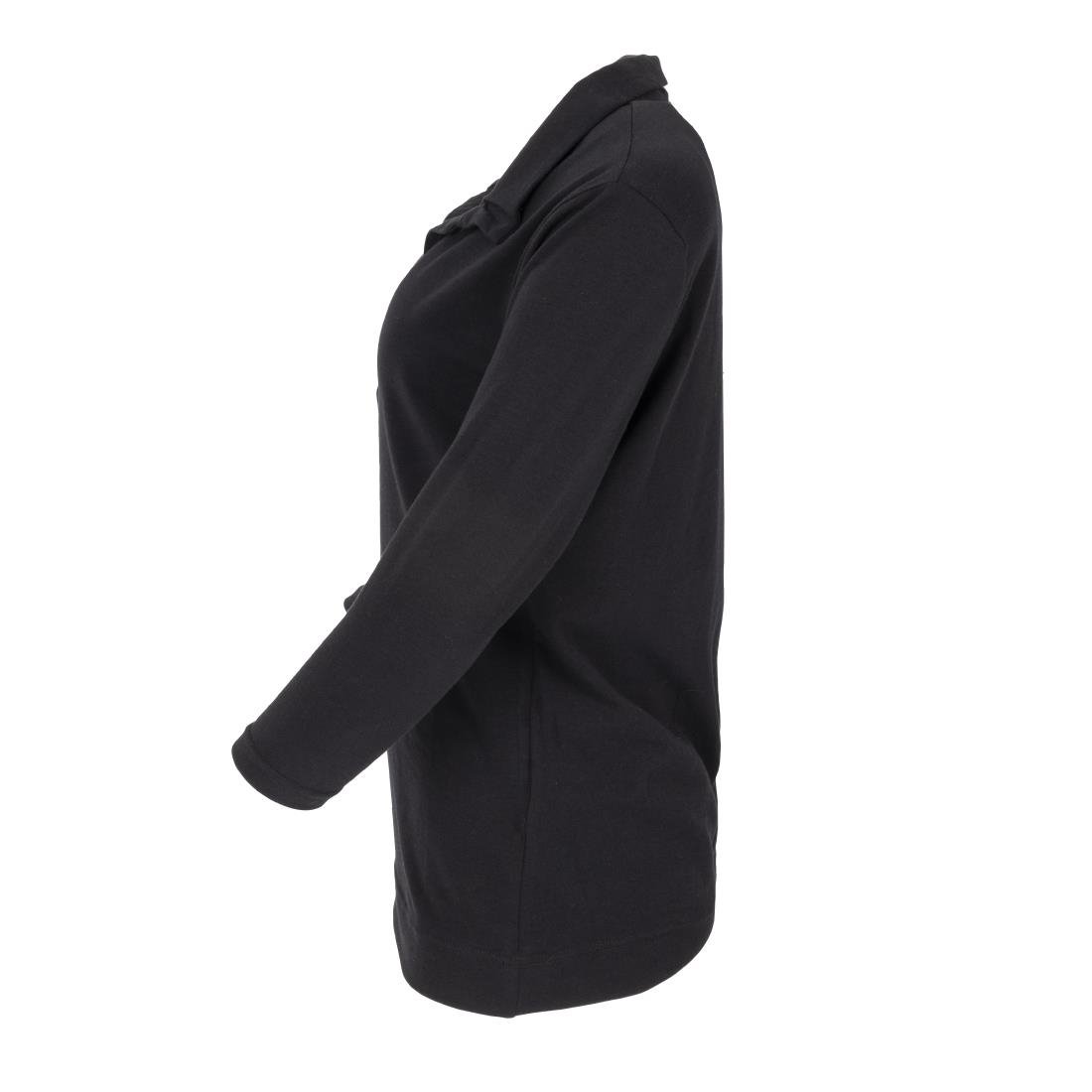 Chef Works Womens V-Neck T-Shirt Black L