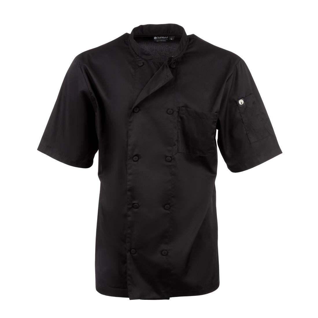 Chefs Works Montreal Unisex Chef Jacket Black M