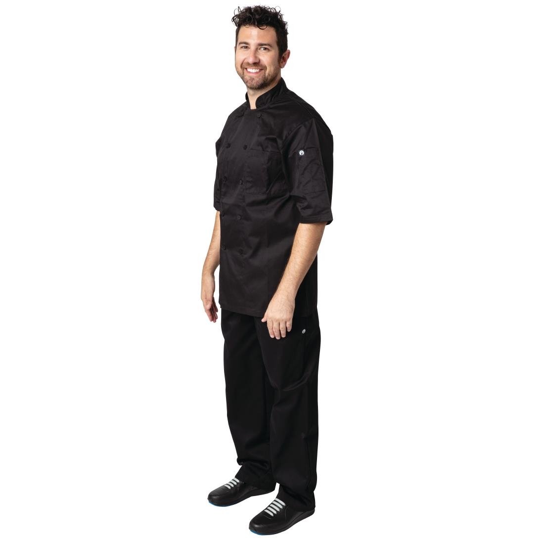Chefs Works Montreal Unisex Chef Jacket Black L