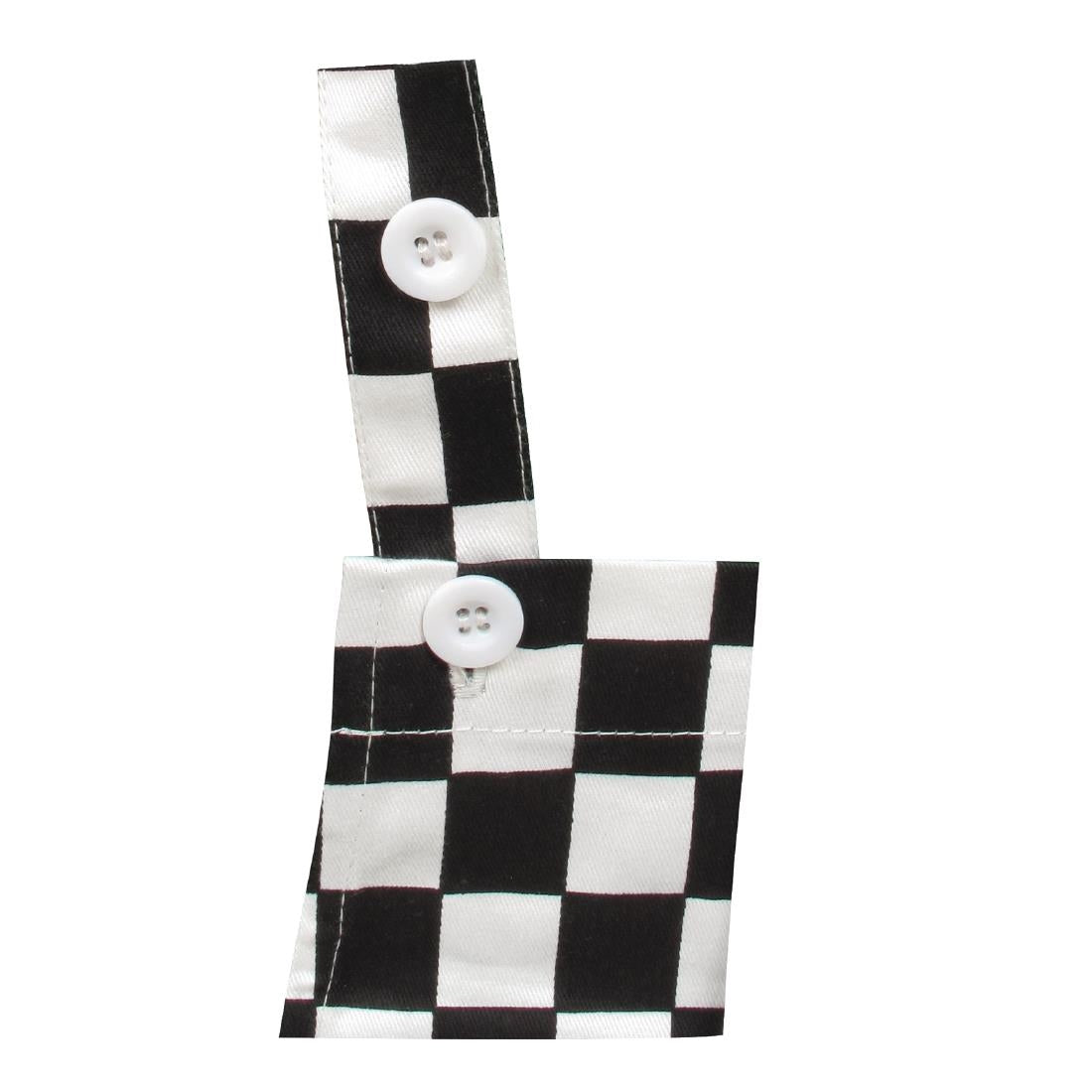 Whites Childrens Bib Apron Black/White Check