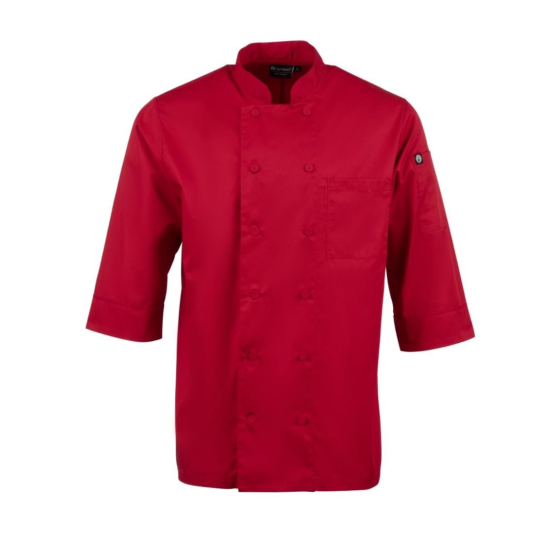 Chef Works Unisex Chef Jacket Red S