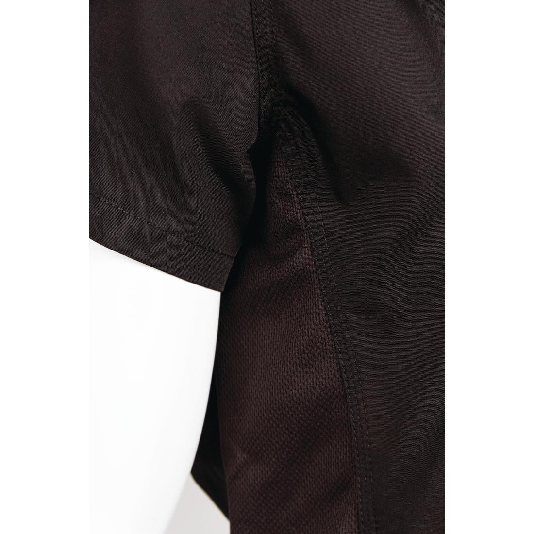 Chef Works Womens Cool Vent Chefs Shirt Black 2XL