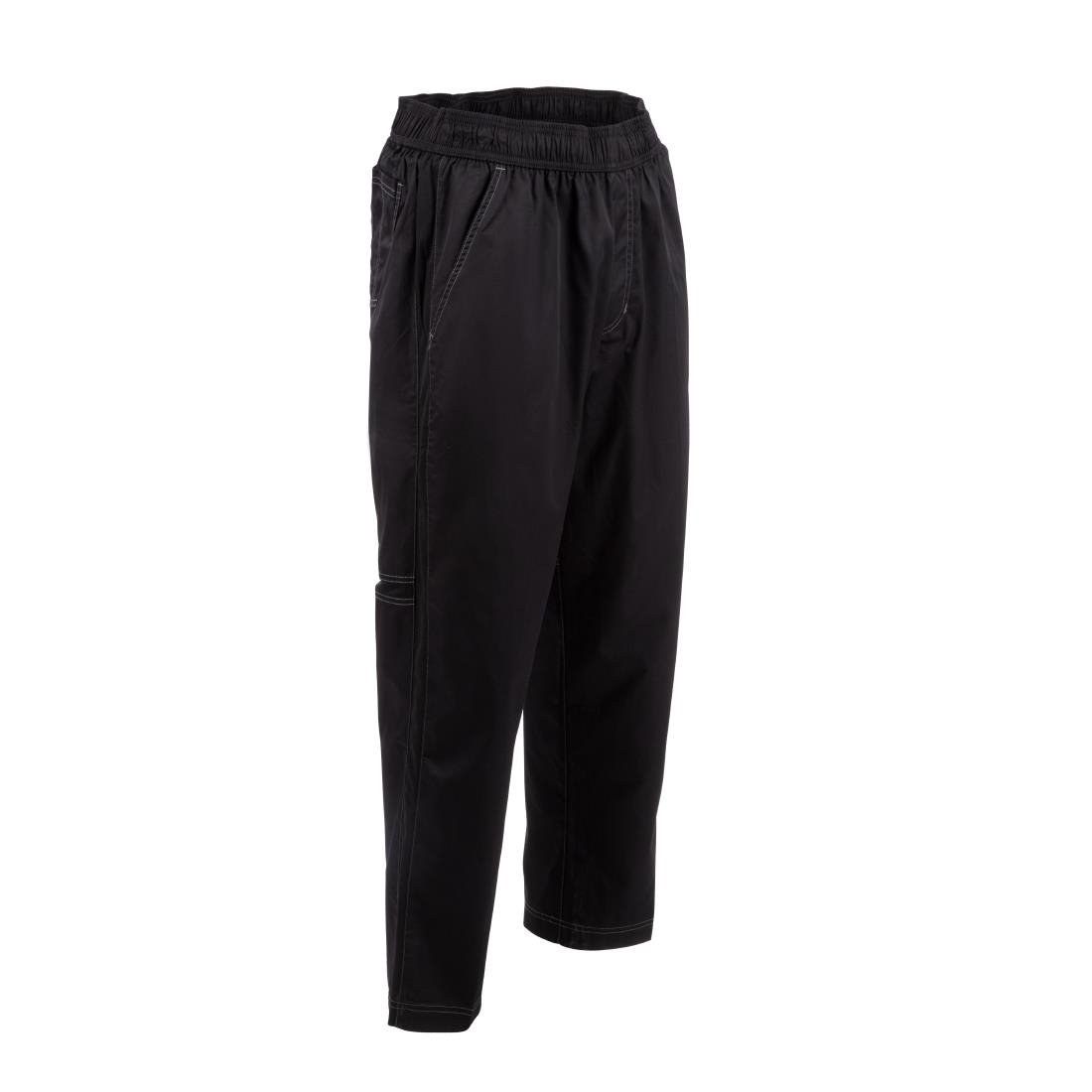 Chef Works Unisex Cool Vent Baggy Chefs Trousers Black M