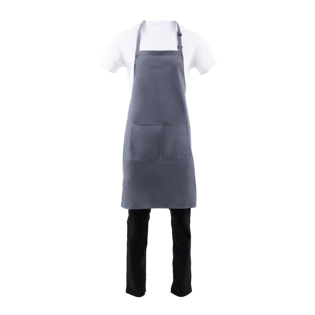 Chef Works Bib Apron Grey