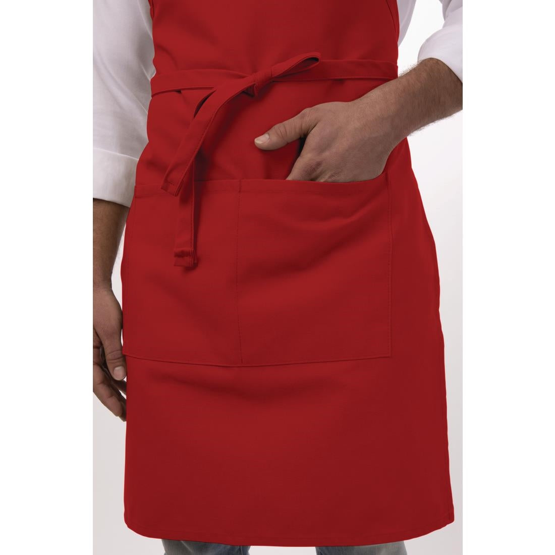 Chef Works Bib Apron Red