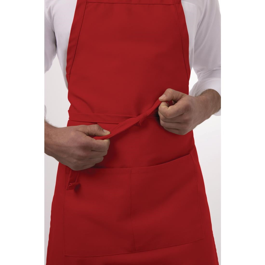 Chef Works Bib Apron Red