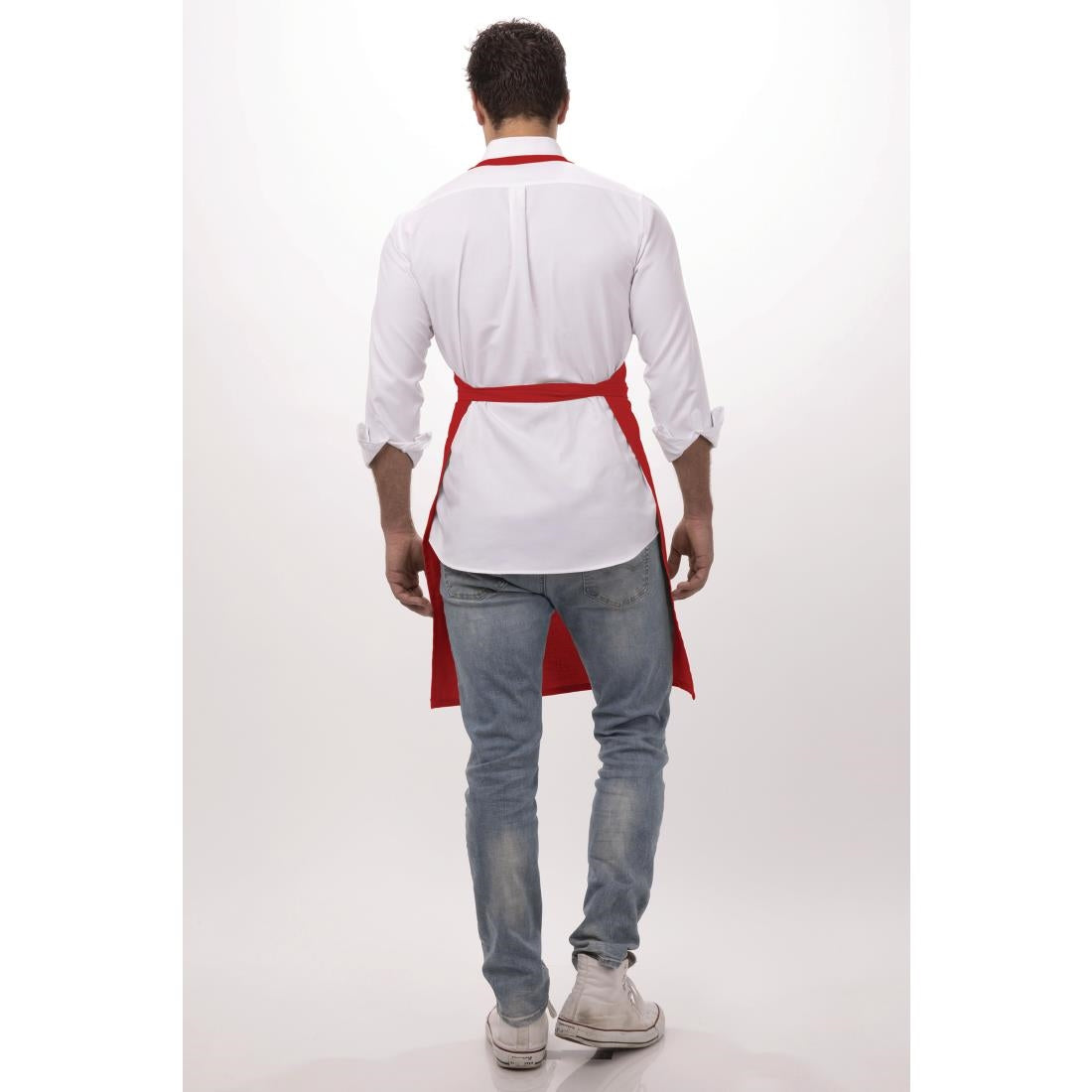 Chef Works Bib Apron Red