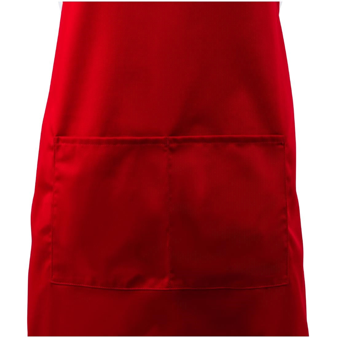 Chef Works Bib Apron Red
