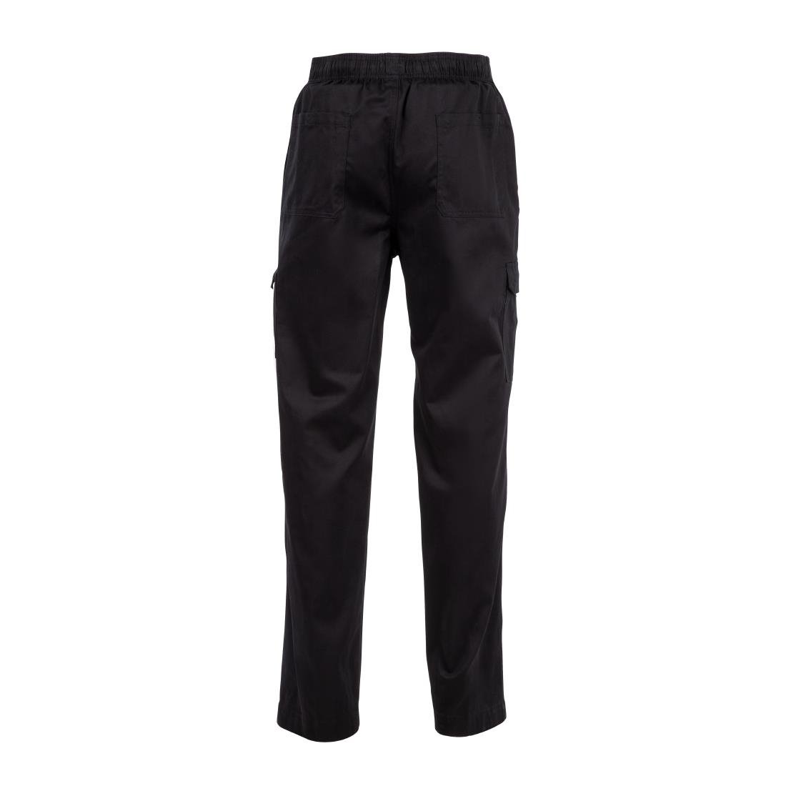 Chef Works Unisex Classic Fit Cargo Chefs Trousers Black S