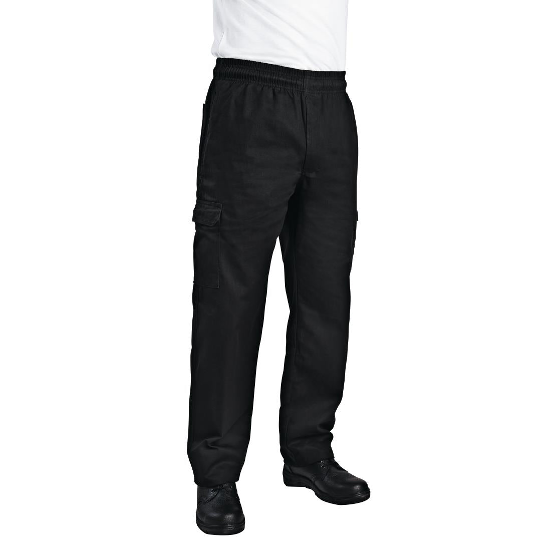 Chef Works Unisex Classic Fit Cargo Chefs Trousers Black XL