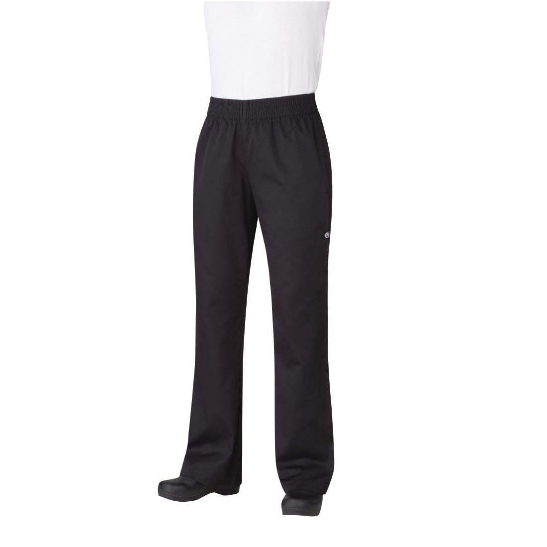 Chef Works Womens Basic Baggy Chefs Trousers Black S