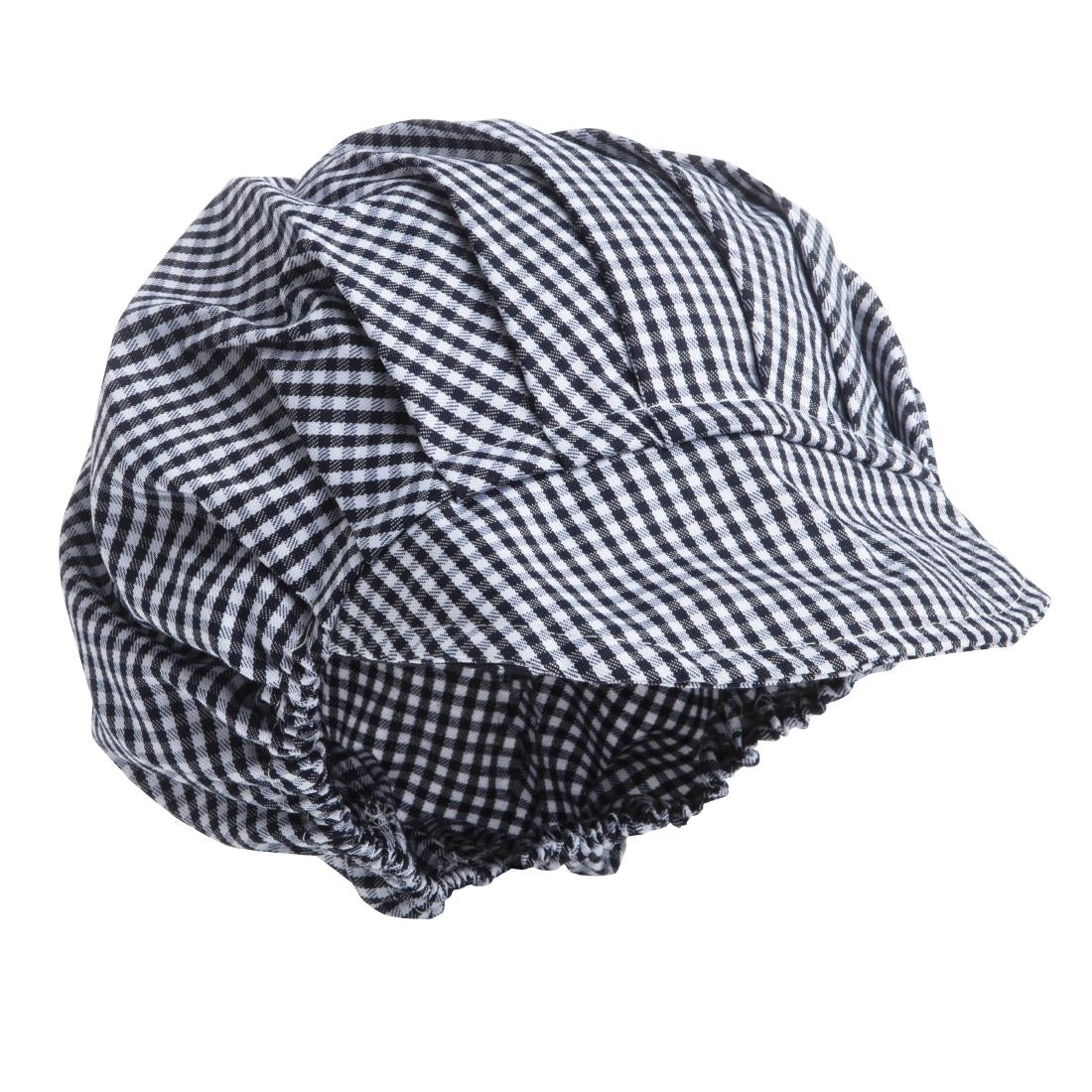 Whites Peaked Unisex Hat Blue & White Check