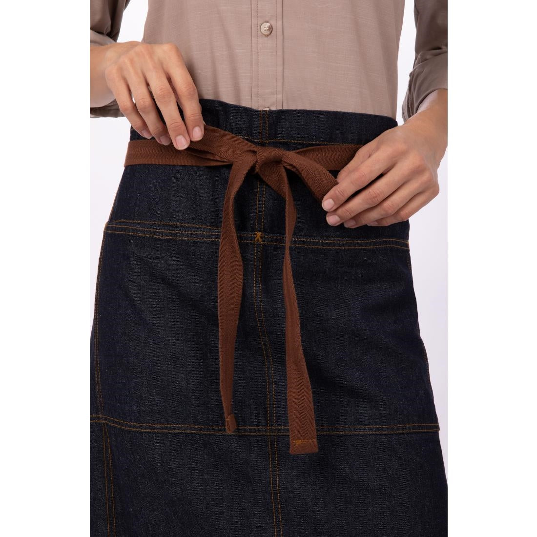 Chef Works Urban Memphis Bistro Apron Indigo