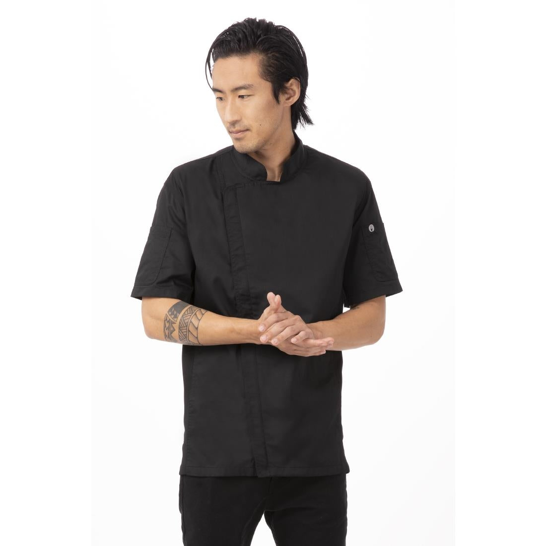 Chef Works Springfield Mens Chef Jacket Black M