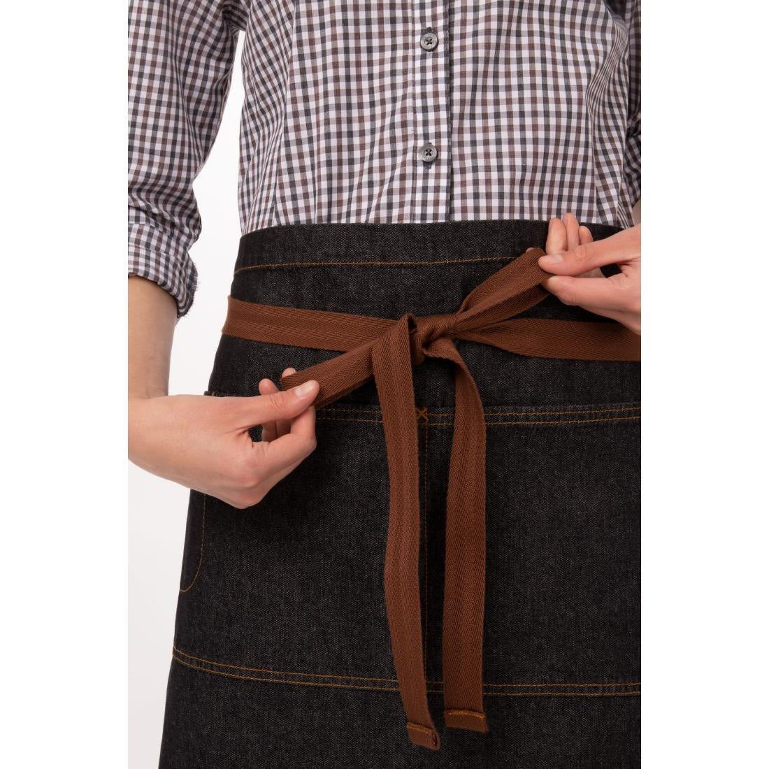 Chef Works Urban Memphis Half Bistro Apron Black