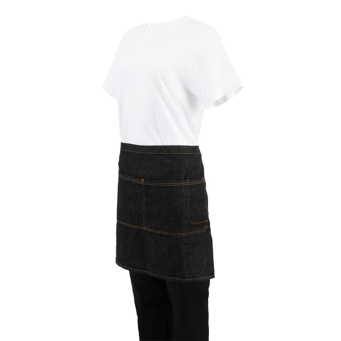 Chef Works Urban Memphis Half Bistro Apron Black