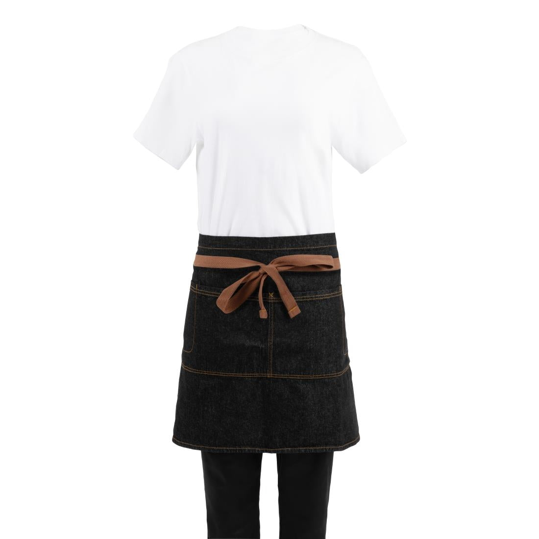 Chef Works Urban Memphis Half Bistro Apron Black