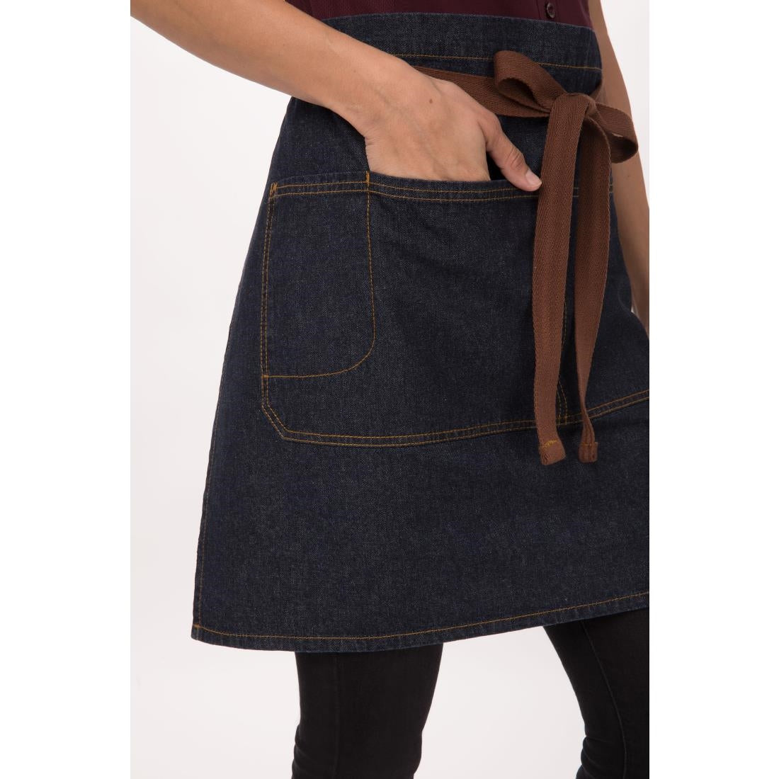 Chef Works Urban Memphis Half Bistro Apron Indigo