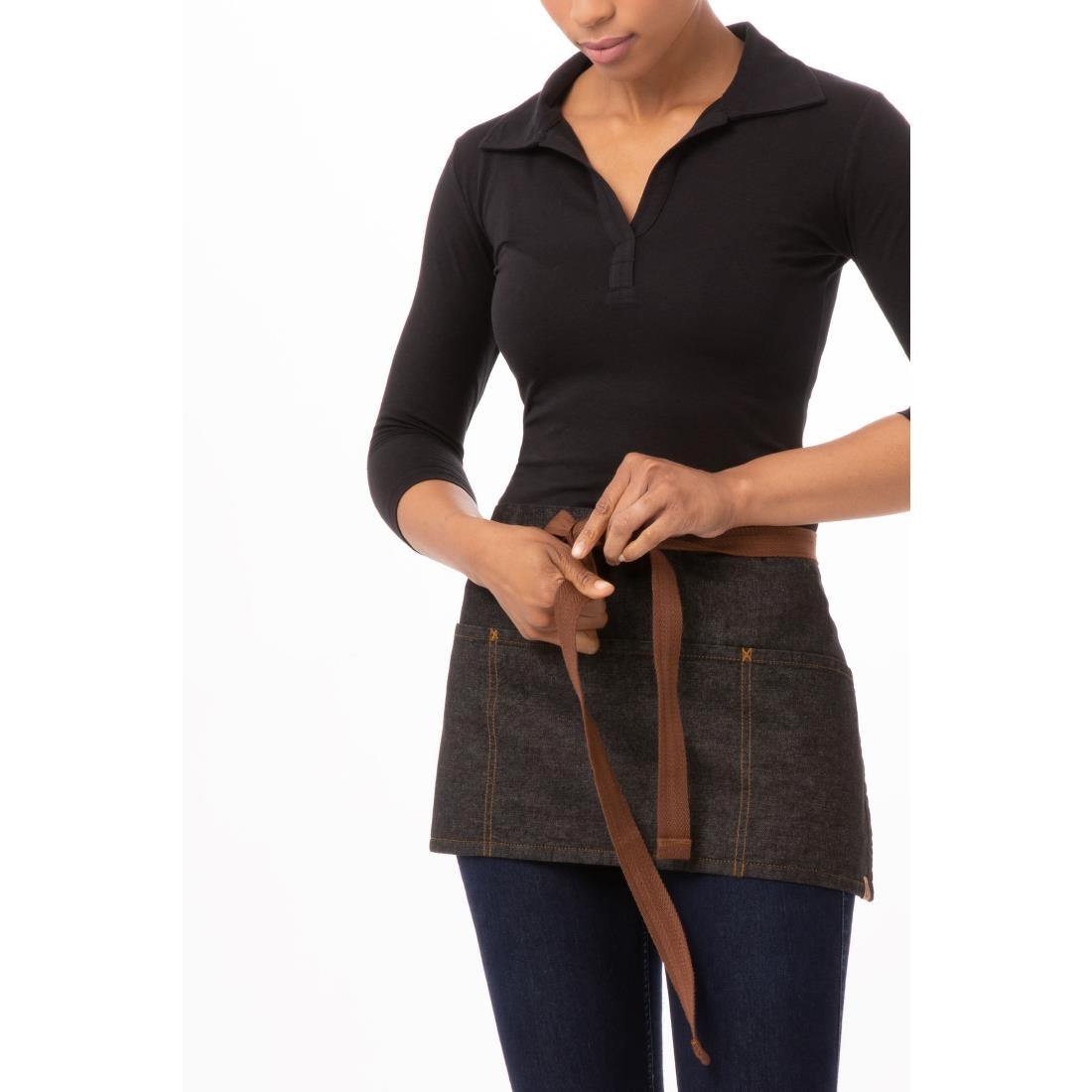 Chef Works Urban Memphis Waist Apron Black