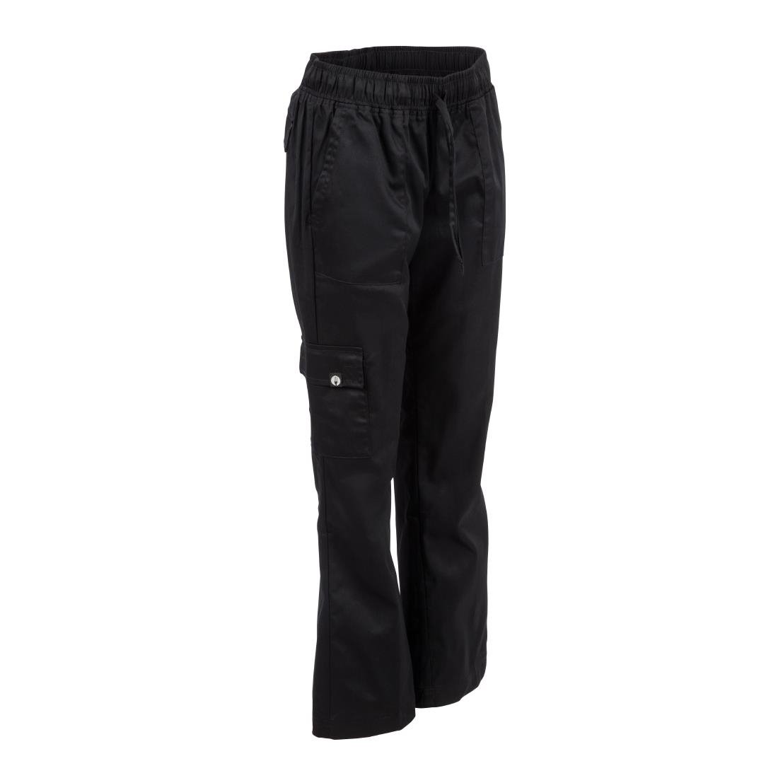 Chef Works Womens Cargo Chefs Trousers Black 2XL