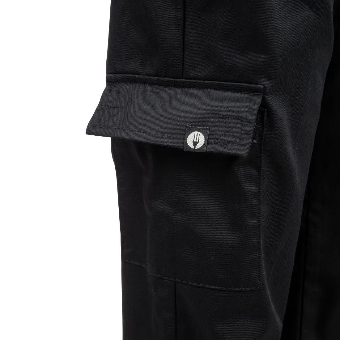 Chef Works Womens Cargo Chefs Trousers Black 2XL