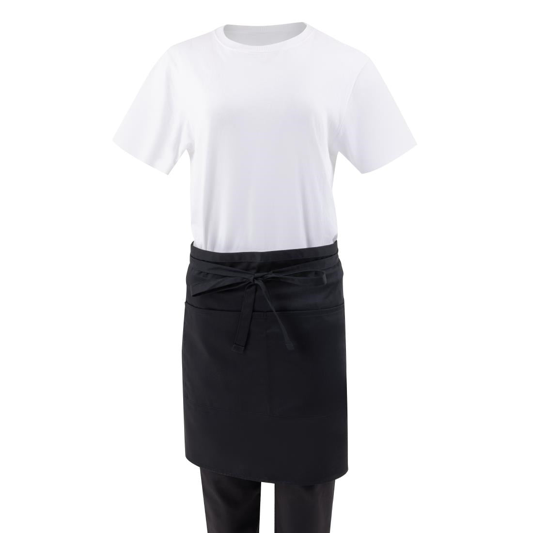 Chef Works Half Bistro Apron Black