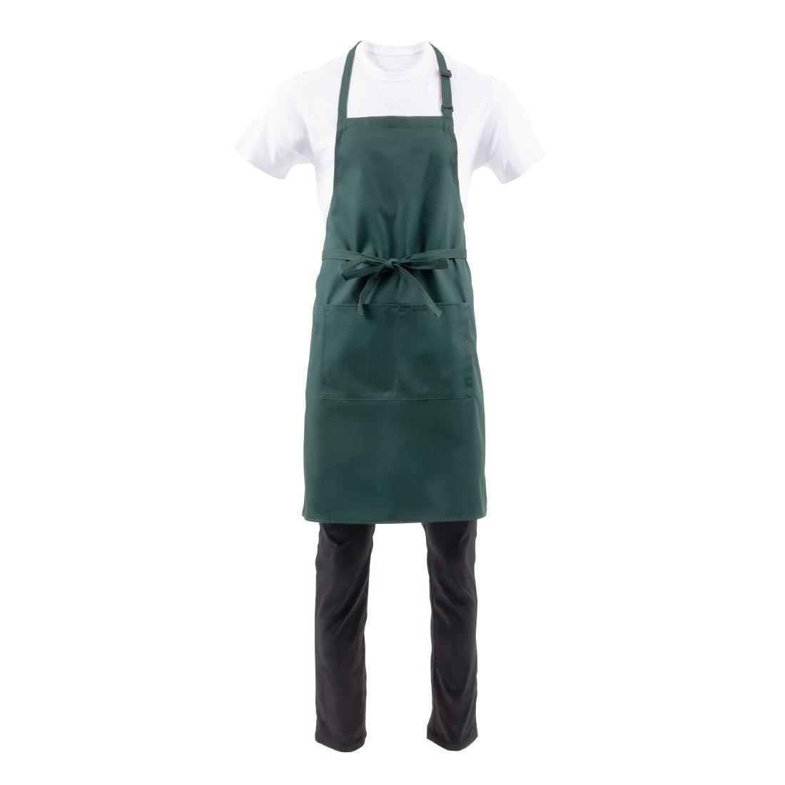 Chef Works Butchers Bib Apron Hunter Green